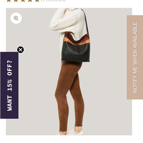 NWT American Leather Lincoln Hobo Handbag - Picture 10 of 10